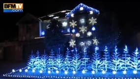 Magie de Noël : une maison illuminée "Reine des Neiges"