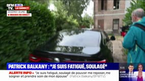 Patrick Balkany est arrivé à son domicile de Giverny