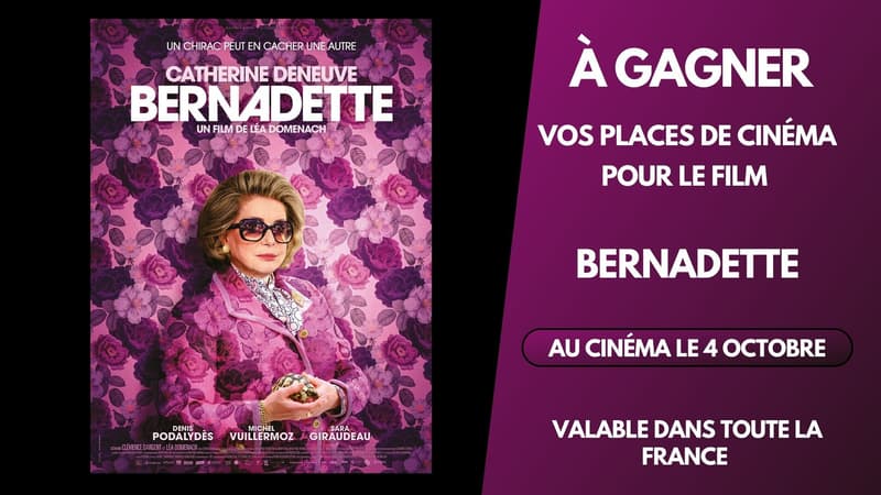 À GAGNER : VOS PLACES DE CINEMA POUR LE FILM BERNADETTE