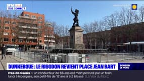 Dunkerque: le podium du Rigodon installé sur la place Jean Bart
