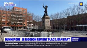 Dunkerque: le podium du Rigodon installé sur la place Jean Bart