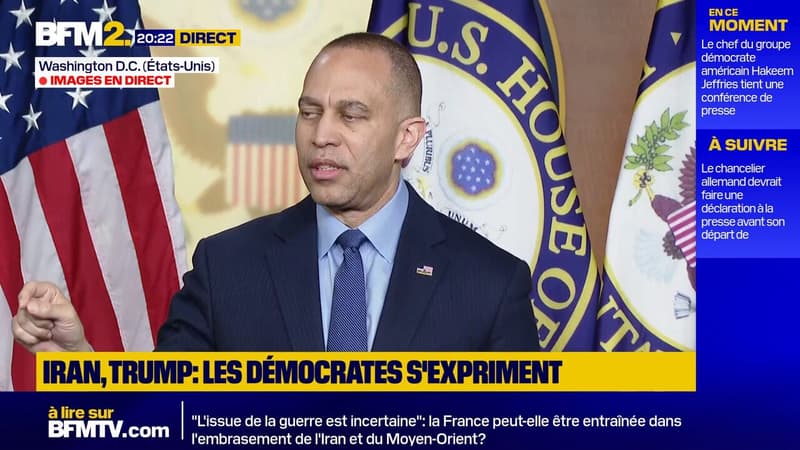 "Une guerre sans fin": le leader démocrate de la chambre des représentants tance Donald Trump à propos de l'intervention en Iran
