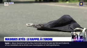 Masques jetés dans la rue: le rappel à l'ordre des autorités à Lyon