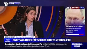 Hausse des tarifs du train: Sophie Binet (CGT) dénonce le fait que l'État impose à la SNCF "d'autofinancer les investissements dans les infrastructures"