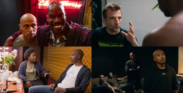 Eric Judoc, Mathieu Kassovitz, Claudia Tagbo et Soprano dans "Tout simplement noir" Eric Judoc, Mathieu Kassovitz, Claudia Tagbo et Soprano dans "Tout simplement noir"
