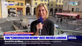 La comédienne niçoise Michèle Laroque au Théâtre National de Nice ce lundi soir