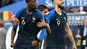 Pogba, Varane et Giroud face à la Belgique