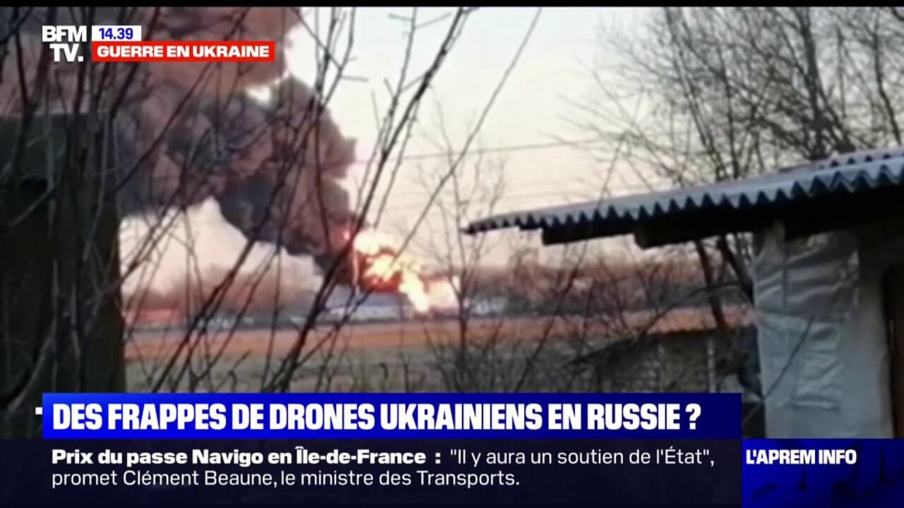Une frappe de drone touche l