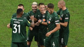 Les joueurs de Krasnodar, à Sochi le 26 septembre 2020