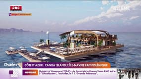 Côte d'Azur: Canua Island, l'île-navire fait polémique 