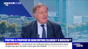 Guerre en Ukraine: Claude Blanchemaison, ancien ambassadeur de France à Moscou, estime que Vladimir Poutine "veut que Volodymyr Zelensky vienne se soumettre", 