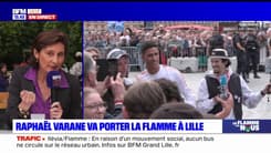 JO 2024: Raphaël Varane porte la flamme à Lille 