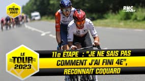Tour de France E11 : "Je ne sais pas trop comment j’ai fini 4e", reconnaît Coquard