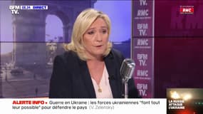 Sanctions contre la Russie: pour Marine Le Pen, "il peut y avoir des conséquences terrifiantes sur le pouvoir d'achat des Français"