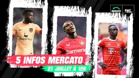 Lemar, Diaby, Mané, les 5 infos mercato du 21 juillet à la mi-journée 