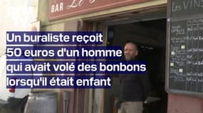 Gard: un buraliste reçoit 50 euros d'un homme qui avait volé des bonbons lorsqu'il était enfant
