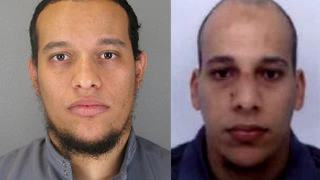 Saïd et Chérif Kouachi, principaux suspects dans la fusillade de Charlie Hebdo.
