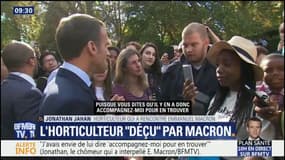 "C'est comme si j'avais pris une claque", l'horticulteur qui a rencontré Emmanuel Macron témoigne
