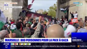Marseille: 800 personnes rassemblées pour demander la paix à Gaza