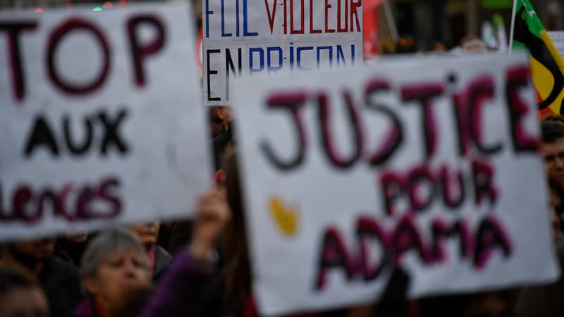 Les manifestants dénonçaient l'affaire Théo.
