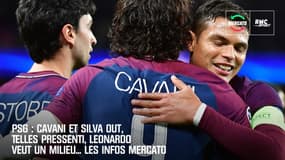 PSG : Cavani et Silva out, Telles pressenti, Leonardo veut un milieu... les infos mercato