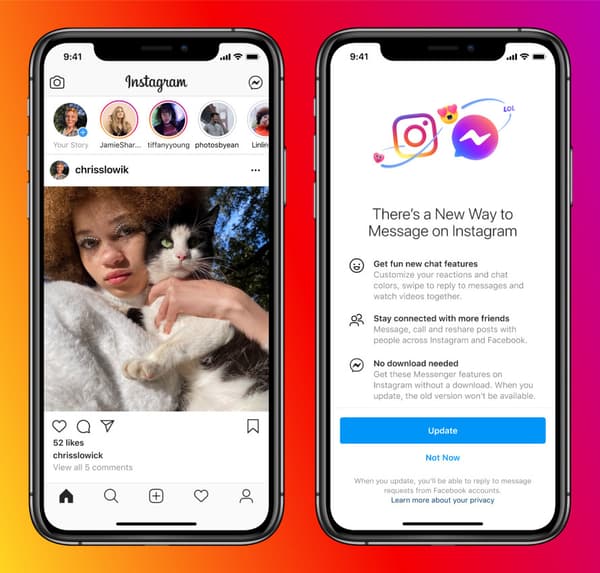 Messenger bientôt intégré à Instagram Messenger bientôt intégré à Instagram