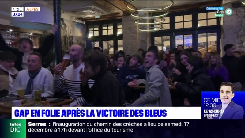 Gap: explosion de joie après la victoire de la France contre le Maroc en Coupe du monde