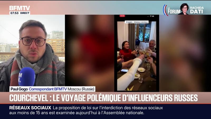 Les vidéos du luxueux voyage d'influenceurs russes à Courchevel créent la polémique en Russie
