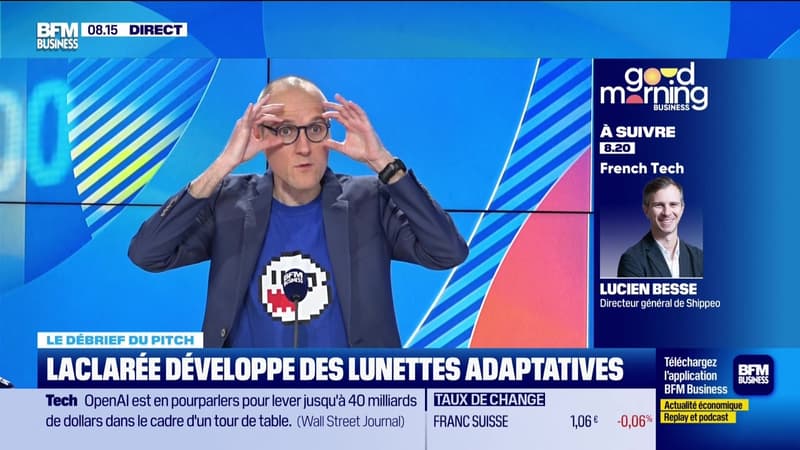 Le débrief du Pitch : Laclarée développe des lunettes adaptatives, par Anthony Morel - 31/01