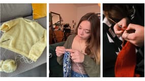 Annabel Le Cardinal, Léa Vinette et Emmy Sauret partagent leurs créations et conseils tricot sur les réseaux sociaux.