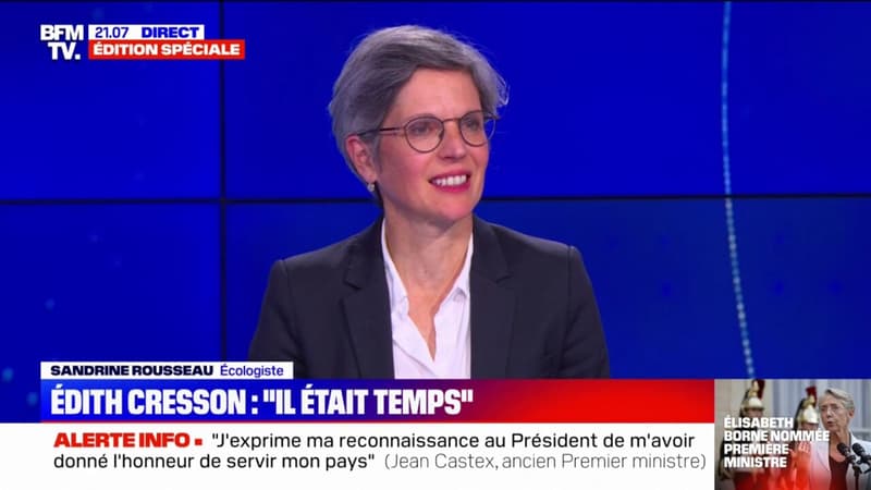 Élisabeth Borne, Première ministre: Sandrine Rousseau se réjouit de la nomination 