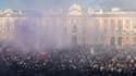 La foule place du Capitole à Toulouse, pour fêter la victoire en Coupe de France