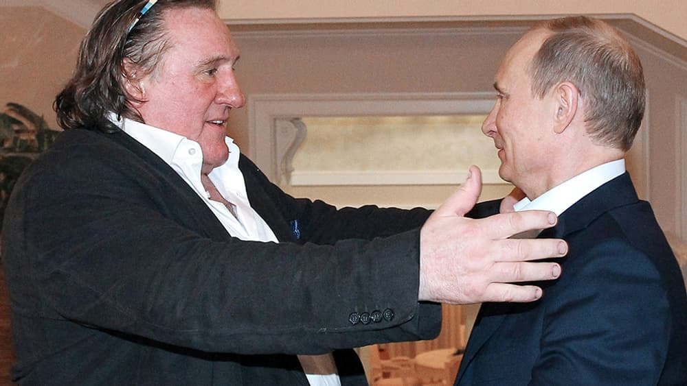 Gérard Depardieu et Vladimir Poutine en 2013. Gérard Depardieu et Vladimir Poutine en 2013.