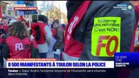 Réforme des retraites: des milliers de manifestants à Toulon