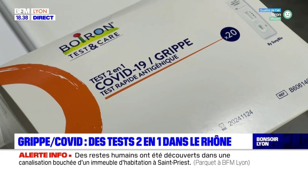 Grippe/COVID : un test 2 en 1 fabriqué dans le Rhône