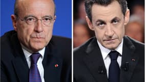 Les deux rivaux, Alain Juppé (gauche) et Nicolas Sarkozy.