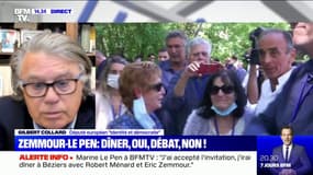 Gilbert Collard estime que le dîner entre Éric Zemmour et Marine Le Pen est "une bonne nouvelle"