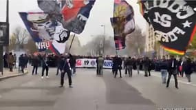 Le cortège du Virage Auteuil pour ses 30 ans