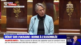 Guerre en Ukraine: "Si nous laissons faire, le nouvel ordre mondial qui s'ouvrira sera celui de la loi du plus fort", affirme Elisabeth Borne