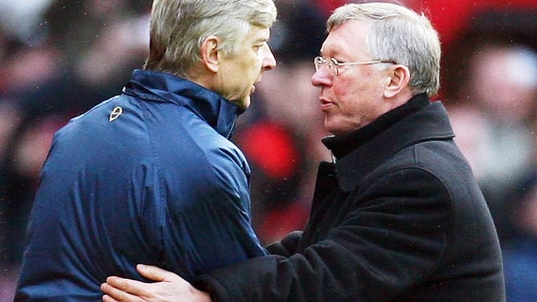 Arsène Wenger et Alex Ferguson