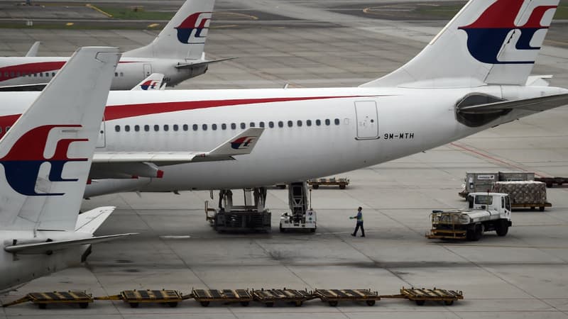 Un avion de la Malaysia Airlines sur le tarmac de l'aéroport de Kuala Lumpur à Sepang, le 1er juin 2015. 