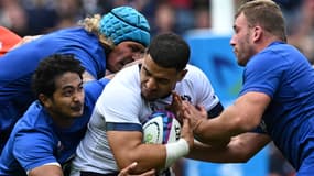 Sione Tuipulotu lors du test-match Ecosse-France, 5 août 2023