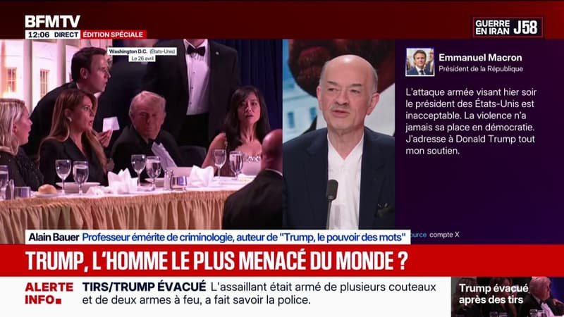 Tirs au gala de la presse avec Donald Trump: "Une défaillance qui aurait pu être un désastre", pour le criminologue Alain Bauer