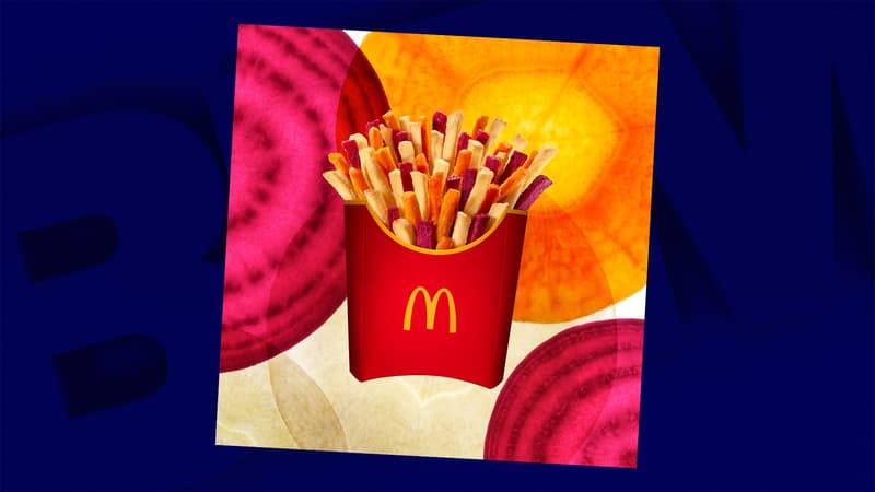 Les nouvelles frites de légumes de McDonald's, disponibles depuis ce mardi dans les restaurants français.