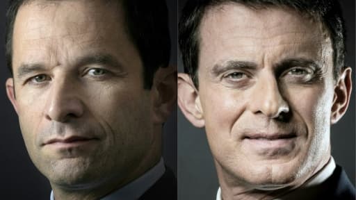 Benoît Hamon et Manuel Valls