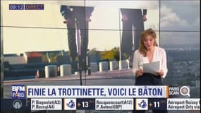 Paris Scan: après la trottinette électrique, le bâton sauteur ? 