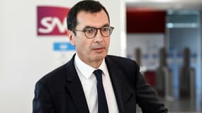 Le PDG de la SNCF Jean-Pierre Farandou au siège du groupe à Saint-Denis, près de Paris, le 24 février 2021