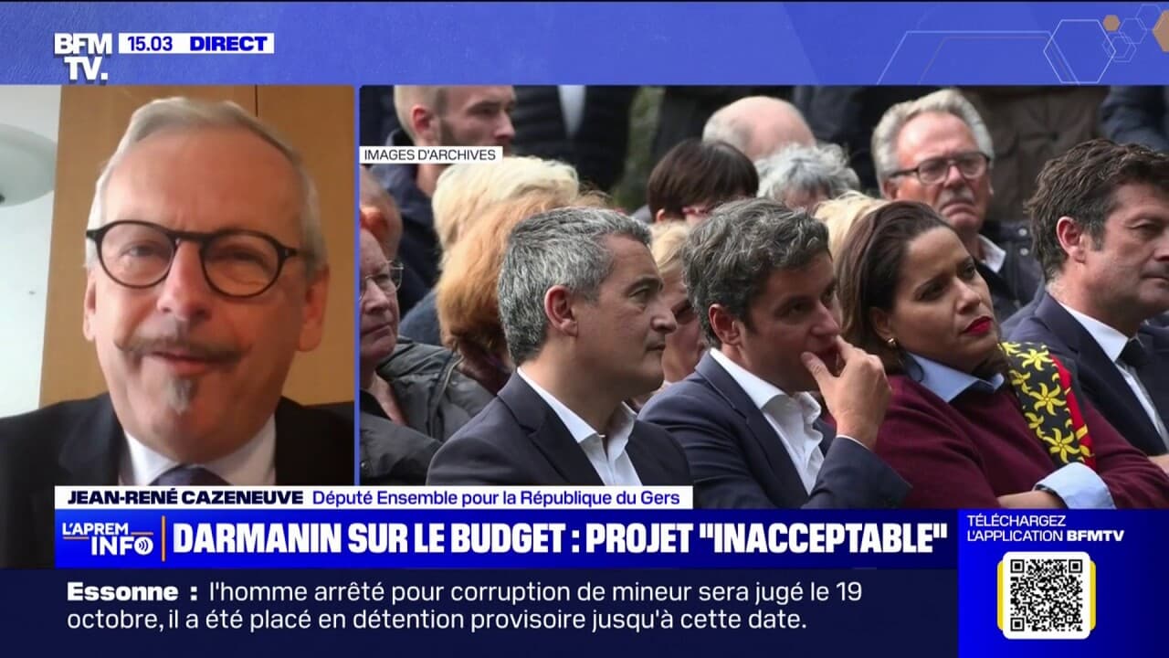 Rejet du projet de budget par Gérald Darmanin: 