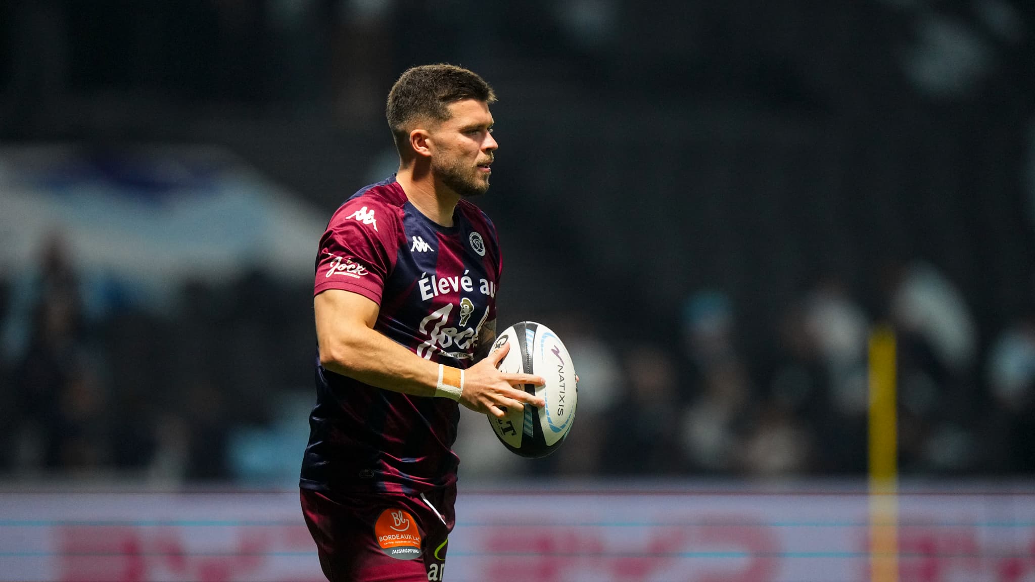 Matthieu Jalibert (Bordeaux) face au Racing 92, le 30 mars 2025.