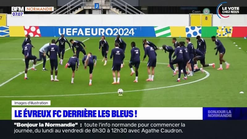 Euro 2024: le club du Évreux FC soutient les Bleus pour leur match face aux Pays-Bas